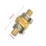 1/2Inch Brass Garden Hose Repair Mender,Solid Brass Male Female Connector with Stainless V1369-AZ3-W-14828