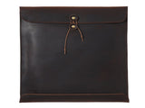 Coffee Premium Genuine Top Grain Leather A4 Document Folder - Vintage Handcrafted Portfolio Bag & V888-ELOSUNG46193