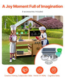 Wooden Mud Kitchen Outdoor Toy Play Kitchen Set for Kids Pretend Playset V952-NJCFTPK40INCI1U56V0