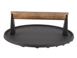 Cast Iron Grill Press Round Heavy Duty 3 Lbs Prevent Scalding Burger Press with Handle for Kitchen V1294-YM0523-3118220068911