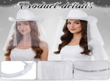 6 Pack Women Cowgirl Cowboy Hats Western Rhinestone Hat for Bachelorette Bridal Shower Wedding Party V1258-DP02-C-2210