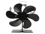 Stove Fan 6 Blades Fireplace Fan Heat Powered Fast Warm Circulation Quiet Heat Resistant V1294-YM0710-3113230307411