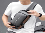 Shoulder Bag - Crossbody Bag - Men's and Women's - Waterproof - Anti-Theft - USB Port V1188-MS-313-0050
