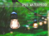 Solar Power 15LED 48FT Festoon String Lights Wedding Party Lights Waterproof V201-W12931718