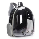 (BLUE)Replacement Transparent Pet Backpack with Zipper Closure - Heavy-Duty Structure, Ventilated V1106-CWBB004