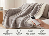 Heated Throw Blanket, Soft Double-Sided Fleece with Adjustable Heat Settings V196-HT111