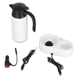 800ml Portable Electric Car Kettles Car Water Dispenser with White Base Silicone Sealing Ring Cover V1294-YM0523-3113210237912
