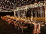 600 LED Waterproof Curtain Fairy Lights 8 Modes Warm White, 6 x 3 m V1188-MS-527-033