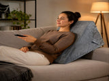 Adjustable Memory Foam Wedge Pillow with Washable Velvet Cover for Bed Sofa Reading V1181-MB0093-NEW