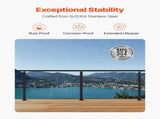 4-Pack Cable Railing Post, 1067x25x50 mm Horizontal-Hole Deck Railing Post with Pre-Drilled Holes, V952-4JZLGZXHS106REP67001V0