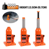 4-Ton Hydraulic Bottle Jack Heavy Duty Car Lifter with Safety Valve V465-82038
