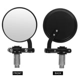 1 Pair Motorcycle Bar End Mirrors with Easy Installation for Scooters and Motorcycles V1192-AZ-W-28366