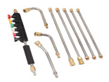 Pressure Washer Extension Wand 5 Straight Rod 3 Curve Rod Set Power Washer Lance with 6 Nozzles V1294-YM0703-3111230025811