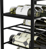 CARLA HOME Freestanding Wine Rack for 20 Bottles with Wood Countertop and Sturdy Metal Frame V178-36134