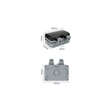 Outdoor Double Wall Socket With Usb Waterproof Heavy Duty Electrical Outlet With Wall Box V1188-MS-227-1552
