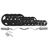 CORTEX 40kg Tri-Grip V2 50mm Olympic Curl Bar Set V420-CSWP-OTGV2SET-E