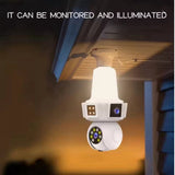 Dual Lens Smart Home Wireless Wifi E27s Mini Cctv IR Night Vision Network Security IP V1370-AZ4-18783