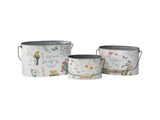 Set 3 Planter Storage Buckets 30cm V637-11033BKT