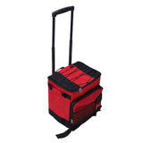Rolling Cooler 43L Large Capacity Waterproof Foldable Rolling Insulated Box for Camping Picnic Red V1294-YM0901-3117240200211