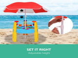 Keezi Kids Sandpit Pretend Play Set Water Sand Table Children Outdoor Toy Umbrella PLAY-UMBRELLA-BU