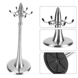 Stainless Steel Cooking Utensil Stand Kitchenware Spatula Scoop Spoon Rotating Storage Rack V1294-YM0901-3118200101811