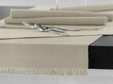 Hoydu Cotton Ribbed Table Runner 45cm x 200cm - PEBBLE V442-GNA-TABLER-RIBBED-200CM-PEBBLE