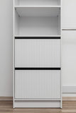 BASEL 2M WALK IN WARDROBE KIT - FLUTED V164-ECW5FB