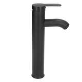 Black Faucet Bathroom G1/2 Stainless Steel Easy Control Matte Black Tall Vessel Sink Faucet with 2 V1294-YM0523-3112220036411