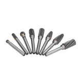 8pcs Tungsten Carbide Burr Bits Dia 6mm Rotary File Set for Wood Carving Metal Working V1294-YM0523-3111210398411