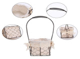 Iron Flower Baskets for Wedding Favors Floral Arrangement Flower Basket Succulent Greenery Baskets V1294-YM0716-220713HJ04-1