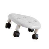 Low Roller Seating PU Surface Plastic Structure Movable Universal Wheels Stool for Living Baby V1294-YM0901-3116240005912