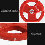 Everfit Weight Plates Standard 15kg Dumbbell Barbell Plate Weight Lifting Home Gym Red FIT-K-DB-PL-15KG-RD