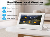 Artiss 7" Smart Digital Clock Calendar HD IPS Touchscreen Weather Photo Frame DDC-7INCH-WIFI-WH