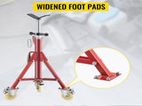 Pipe Stand, Pipe Jack Stands with Casters Adjustable Height 28-52 Inch, V Head Pipe Stand 882 LB, V952-GJGJXDL1107AV65OSV0