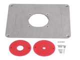 300mm X 235mm X 9.5mm DIY Router Table Insert Plate and Insert Ring Woodworking V1294-YM0727-JY10791