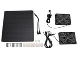 Solar Powered Dual Kit 75W 3000 to 4000RPM IPX7 Waterproofing Solar Exhaust Cooling Ventilation V1294-YM0901-3113250069311
