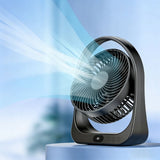 Desk Fan Small Home Fan, Ultra Strong Wind, Long Lasting Build, Black V1370-AZ4-09024