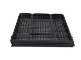PaWz 8 Panel Pet Dog Playpen Puppy Exercise Black 24 inch DO1005-24-BK