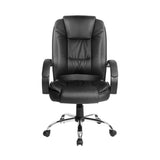 Artiss Executive Office Chair Leather Tilt Black OCHAIR-G-9127-BK