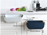 Hanging Folding Mini Trash Can for Kitchen Cabinet Door, Small Collapsible Garbage Bin Under V1369-AZ3-W-01918