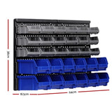 Giantz 60 Storage Bin Rack Wall Mounted BIN-WALL-30X2