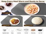 Devanti Food Warming Mat 80cm Electric Food Warmer Roll Up Buffet Tray Grey FWM-8D-GY