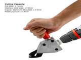 Metal Nibbler Steel Iron Sheet Saw Cutter Cutting Tool Electric Drill Attachment Accessories V1294-YM0727-JY06757