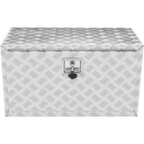 Underbody Truck Box, 30"14"16" Pickup Storage Box, Heavy Duty Aluminum Diamond Plate Tool Box with V952-CDK301416INCH2LT5V0