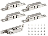 5Pcs 2.75"/ 70mm Double Ball Tension Roller Catch Latch, Solid Brass Hardware Fitting with Screws V1192-AZ-W-1067