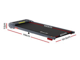 Everfit Treadmill Electric Walking Pad with Incline Under Desk Home Gym Grey TMILL-400-INC-GR