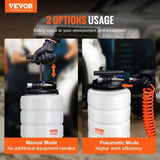 Fluid Extractor, 15 Liters Capacity, Pneumatic/Manual Oil Changer Vacuum Fluid Extractor with V952-SDCYQ15LQD20CAED3V0