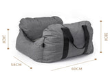 2-in-1 Pet Car Booster Seat & Travel Bed - Removable, Non-Slip, for Small Dogs & Cats V888-ELOSUNG35873