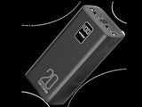 KIVEE PT23 20000mAh Power Bank with Digital Display Black V28-ELEKIVPT23