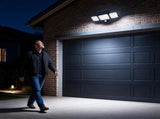120-LED Solar Motion Sensor Outdoor Wall Light, 3 Adjustable Heads with 270&deg Coverage, 800 Lumens V1341-ZY-GYGPU3PZ-1PCS